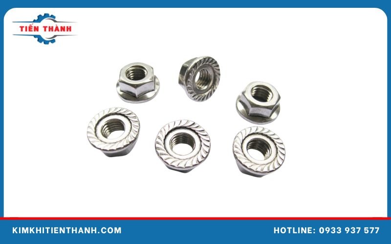 Đai ốc mặt bích răng cưa