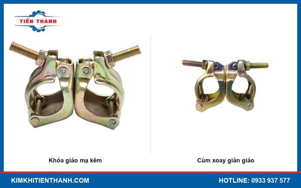 Khóa giáo tĩnh và cùm xoay giàn giáo mạ kẽm